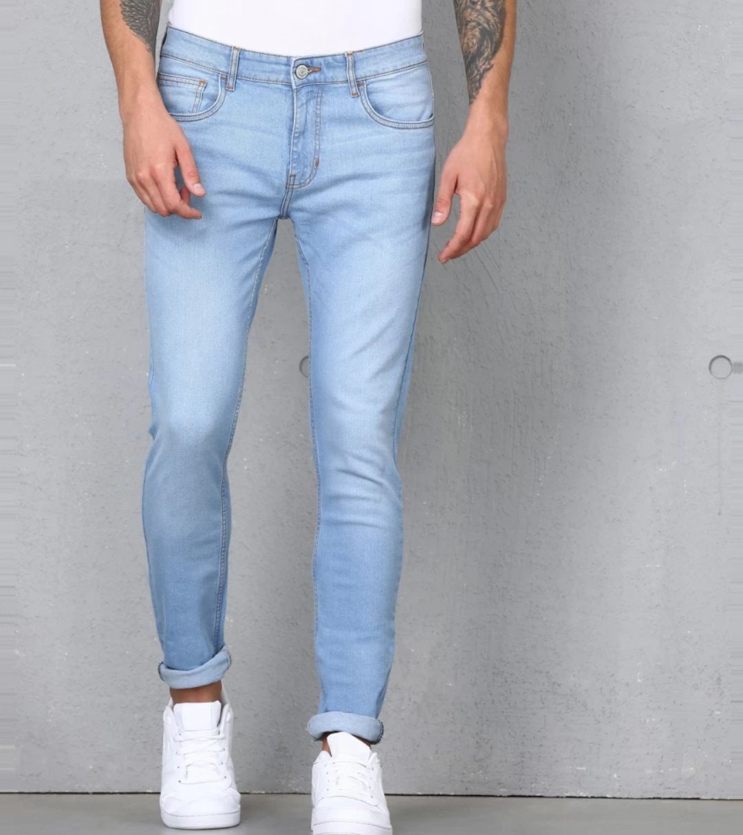Denim Slim Fit Men Light Blue Ripped Jeans at Rs 650/piece in Bengaluru |  ID: 20594799497